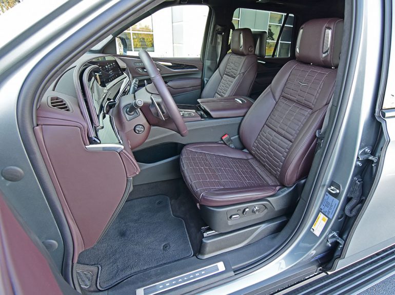 2023 cadillac escalade Ê‹ front seats