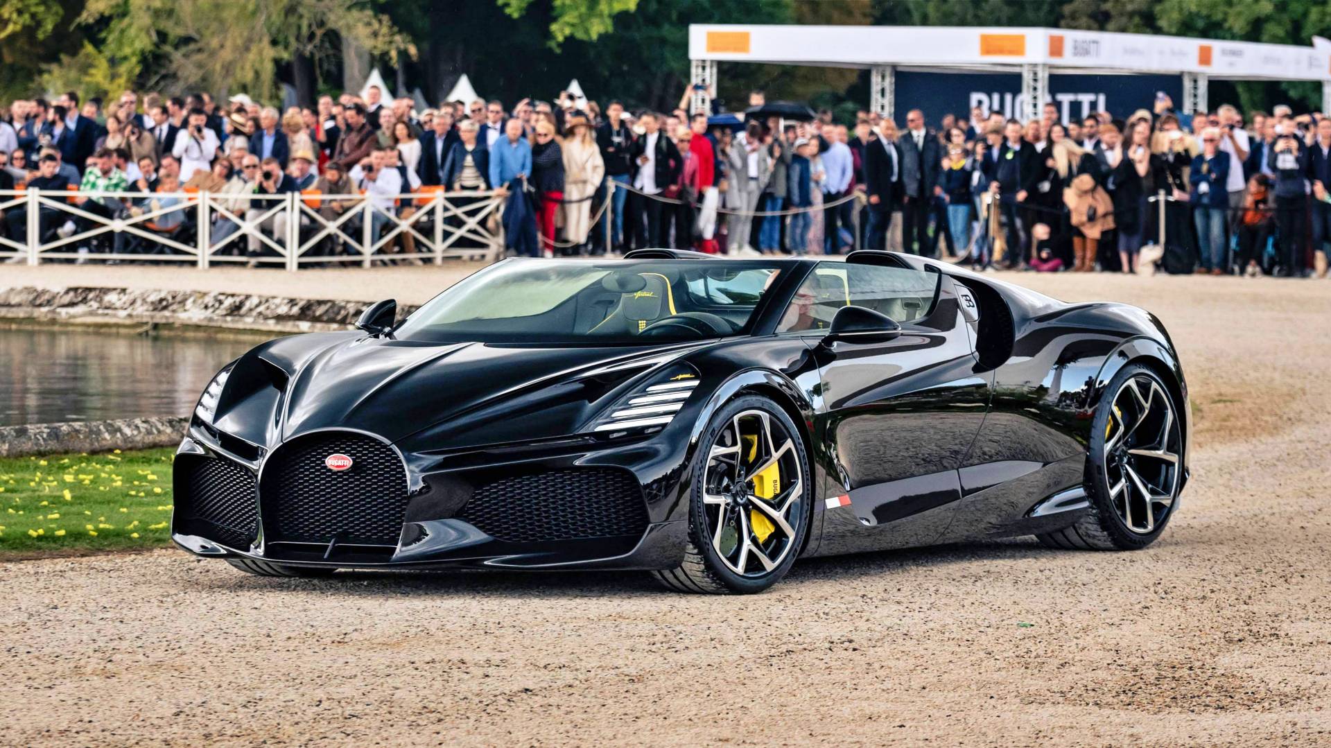 Bugatti W16 Mistral 2 Witness the opulent Bugatti of the Middle East: 2024 delivery, but already presented for viewing.
