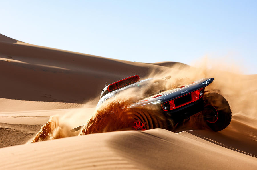 Audi is targeting the first win for a car with electric drive at the 2023 Dakar Rally