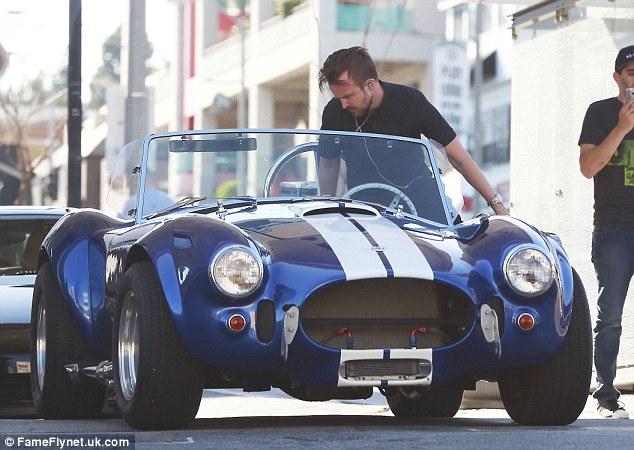 2711528300000578 3016048 image a 1 1427558499987 The Hollywood actor Aaron Paul's latest passion is his 1965 Shelby Cobra.