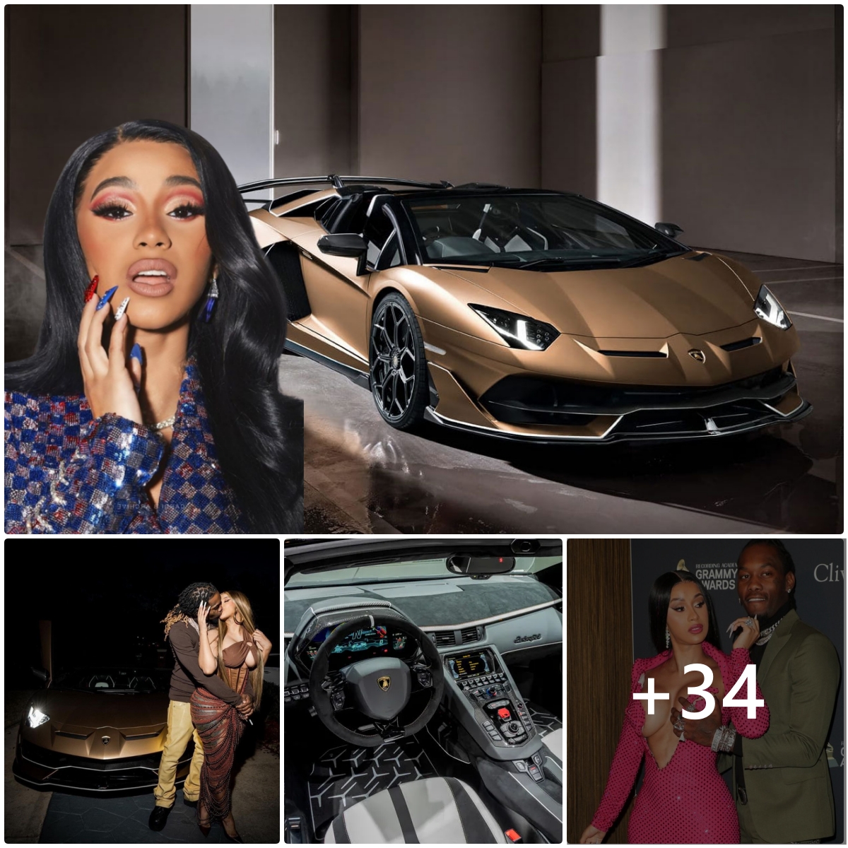 Famous Female Raρper Cardi B Surprised Her HusƄand Offset WitҺ A ...