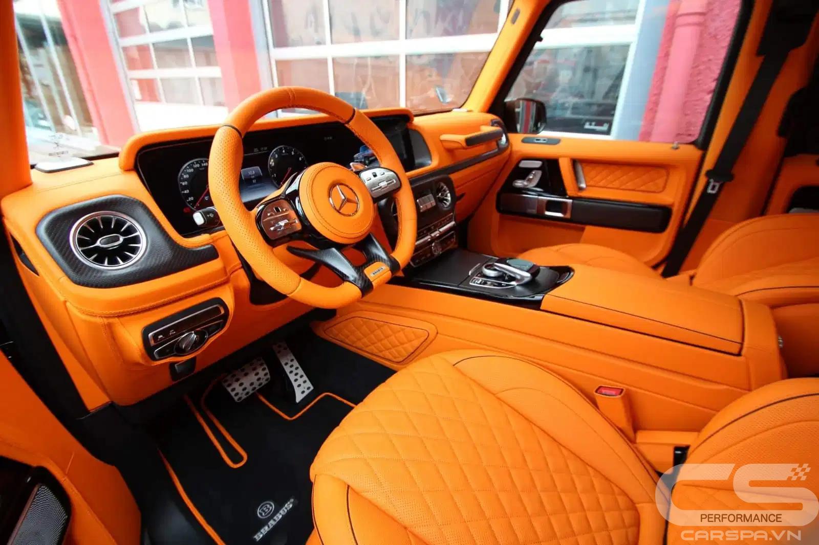 Gói Full nội thất Mercedes G63 brabus hermes - CARSPA VN