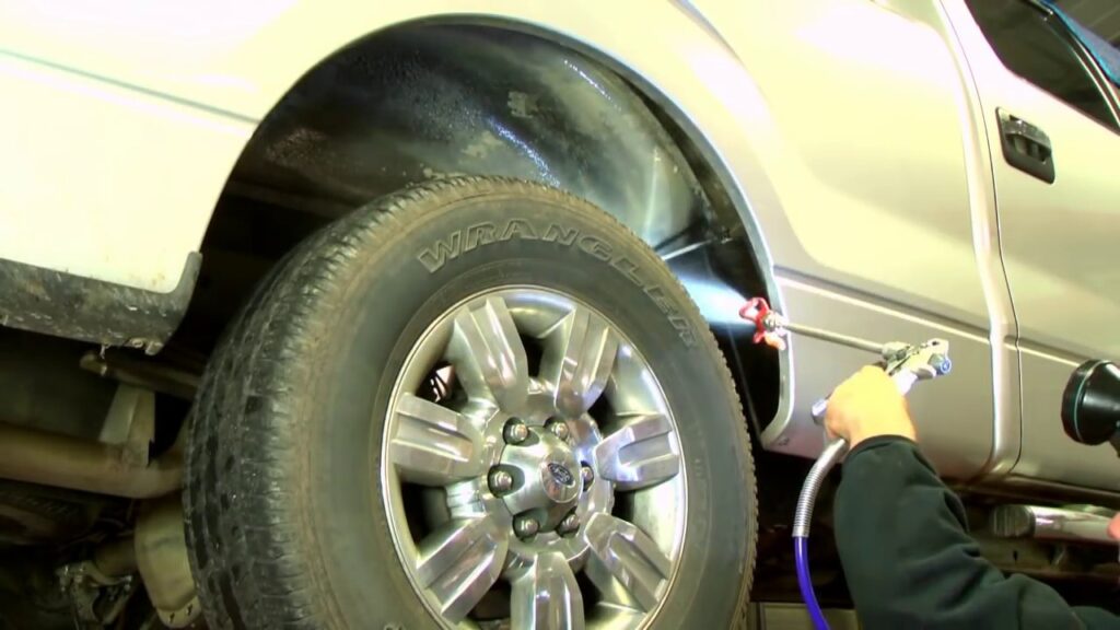 Spray Fluid Film on Rubber