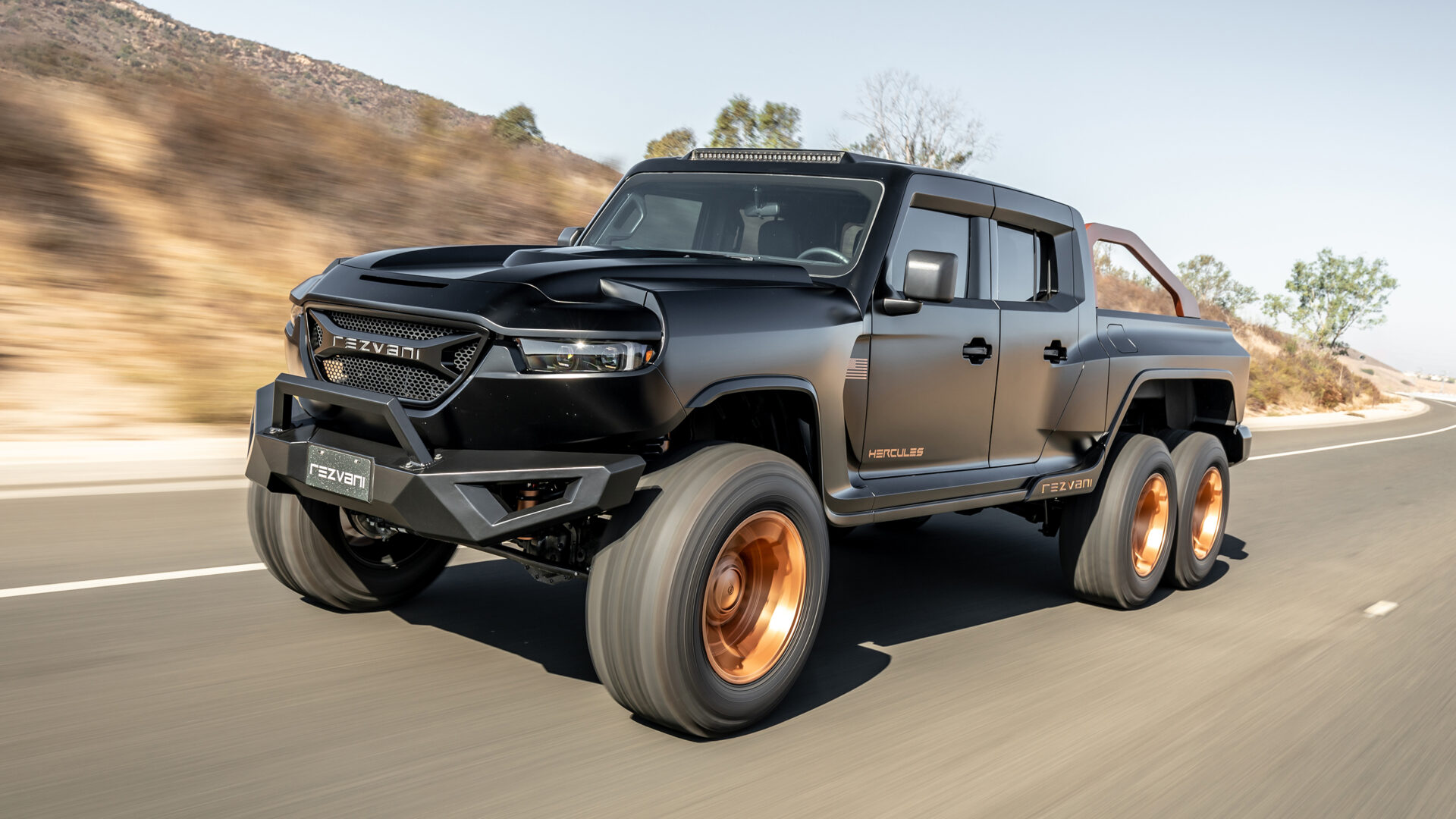 Watch out, it's the 1,300bhp, bulletproof Rezvani Hercules 6x6 | Top Gear