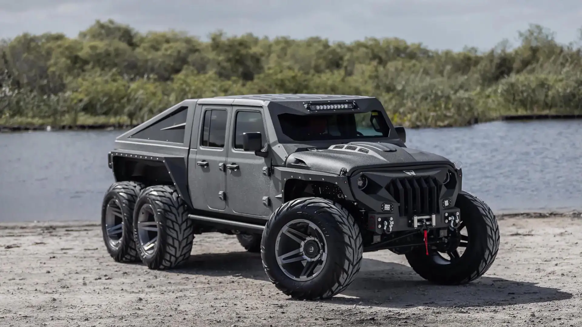 Jeep Gladiator 6x6 Apocalypse Hellfire: 750 CV, seis ruedas motrices y un aspecto que parece salido del mismísimo infierno - Autofácil
