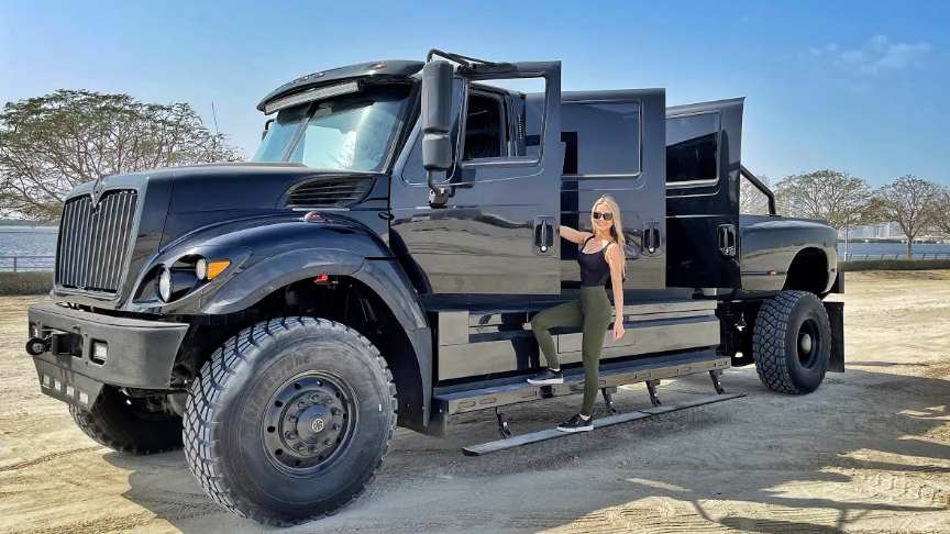 $500k International Workstar Monster Pickup Truck With 6 Doors