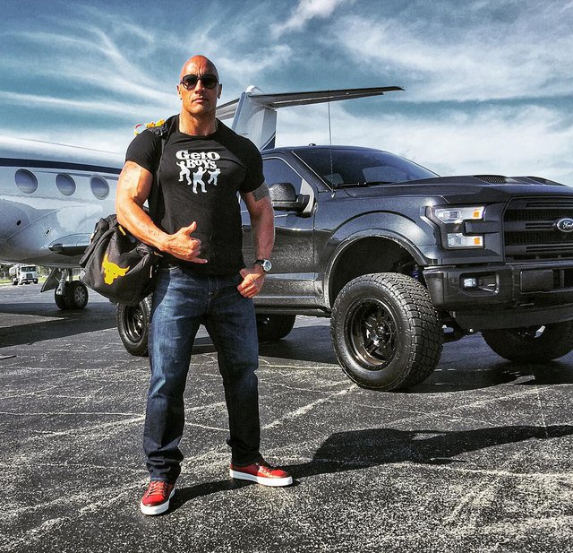 Ford F-Series là dòng xe yêu thÃch cá»§a The Rock.