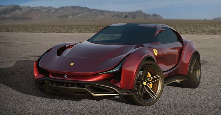 Mẫu SUV đầu tiên của Ferrari với thiết kế hầm hố - 1