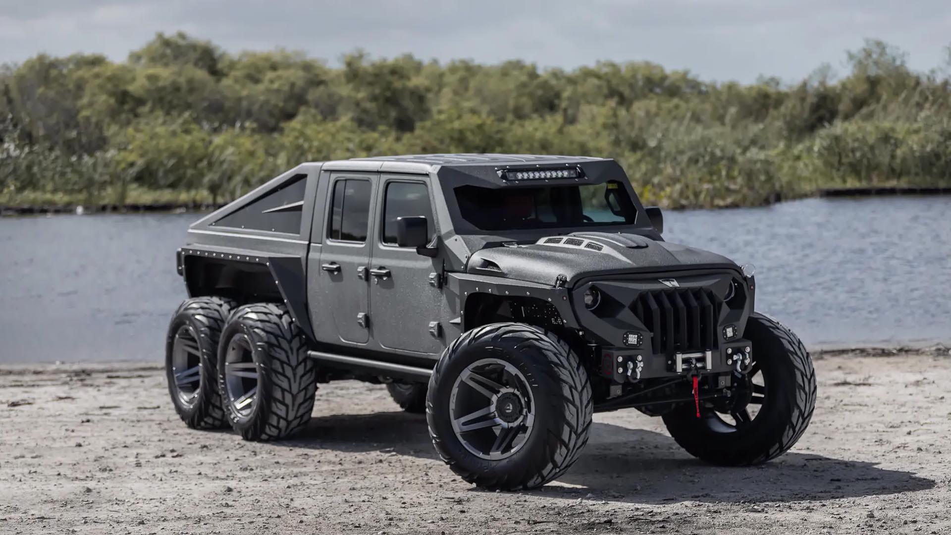 Jeep Gladiator 6x6 Apocalypse Hellfire: 750 CV, seis ruedas motrices y un aspecto que parece salido del mismÃsimo infierno - Autofácil