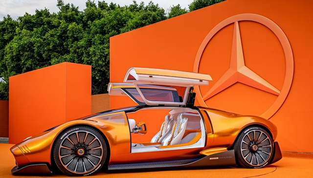 Mercedes-Benz tiết lộ bản concept siêu xe One-Eleven với cửa cánh chim và khoang lái màu bạc - Ảnh 3.