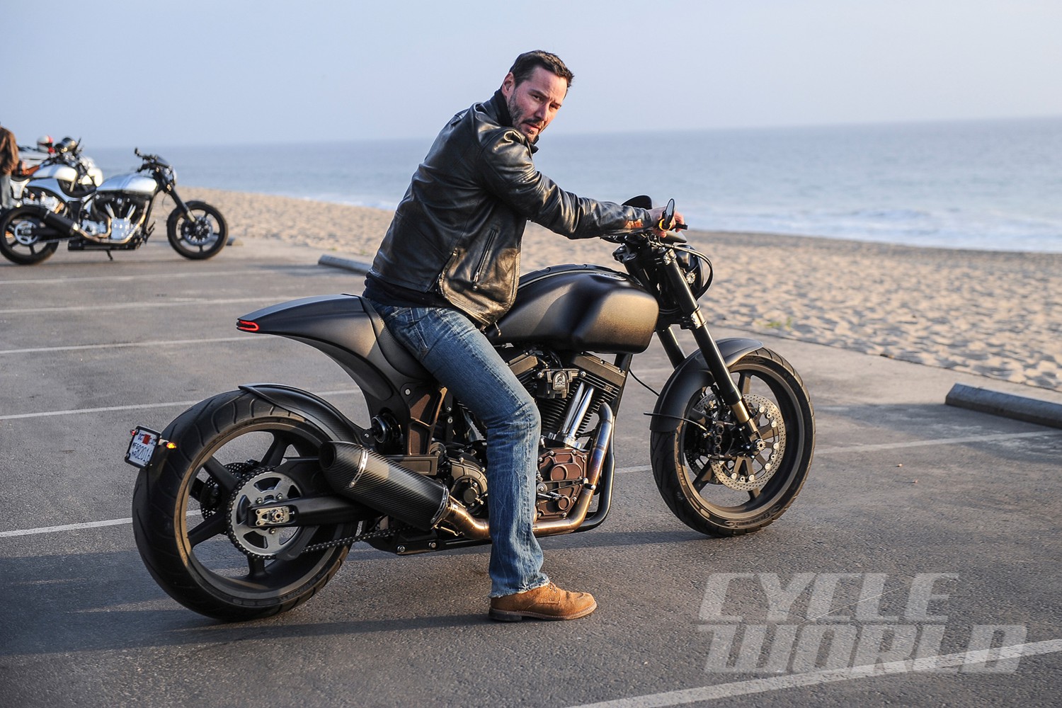 9 actor keanu reeves - owns his own motorcycle manufacturing company