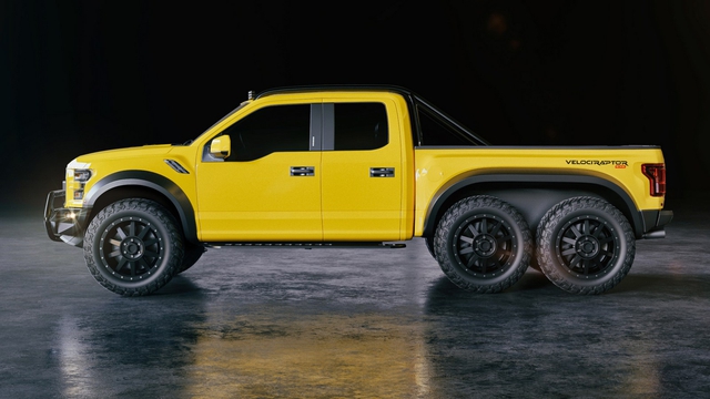 Hennessey VelociRaptor 6x6 - 6-wheel version of the Ford F-150 Raptor dinosaur pickup truck - Photo 2. Hennessey VelociRaptor 6x6 - 6-wheel version of the Ford F-150 Raptor dinosaur pickup truck - Photo 2.