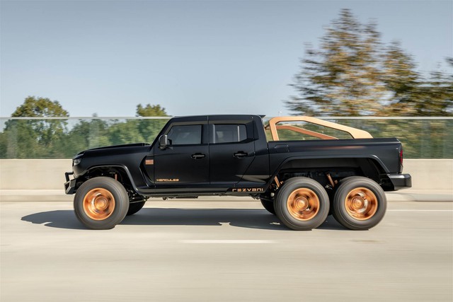 The world's most powerful 6-wheeled super pickup truck Rezvani Hercules 6x6 officially launched: 365,000 USD, 1,300 horsepower - Photo 6.