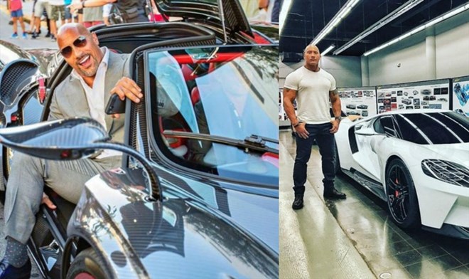 Million-dollar car collection of Hollywood star Dwayne 