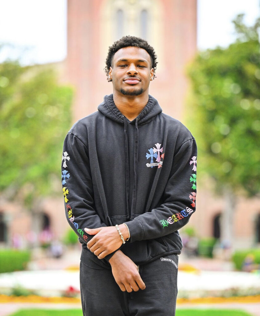 Learn about Bronny James' stunning fashion style as he flaunts his Chrome Hearts outfits