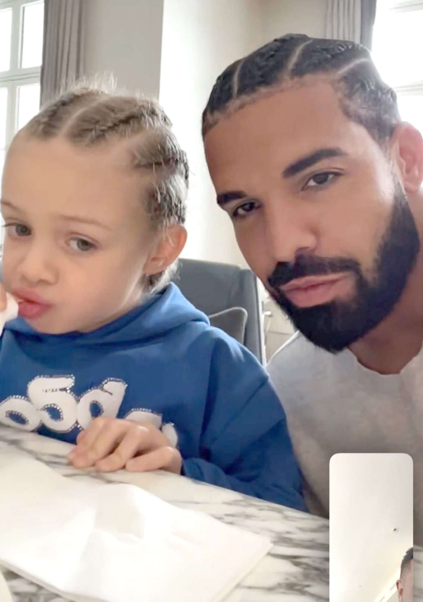 Drake's Son Adonis Shows Off His French, As Rapper Honors Rarely Seen ...