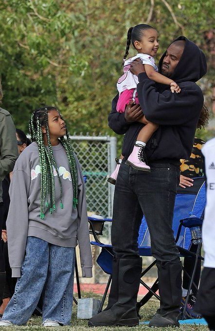 likhoa kim kardashian and her ex husband kanye west took north and chicago to cheer on their son saint west s soccer in calabasas 6535e14007f6d Kim Kardashian And Her Ex-husband Kanye West Took North And Chicago To Cheer On Their Son Saint West's Soccer In Calabasas.