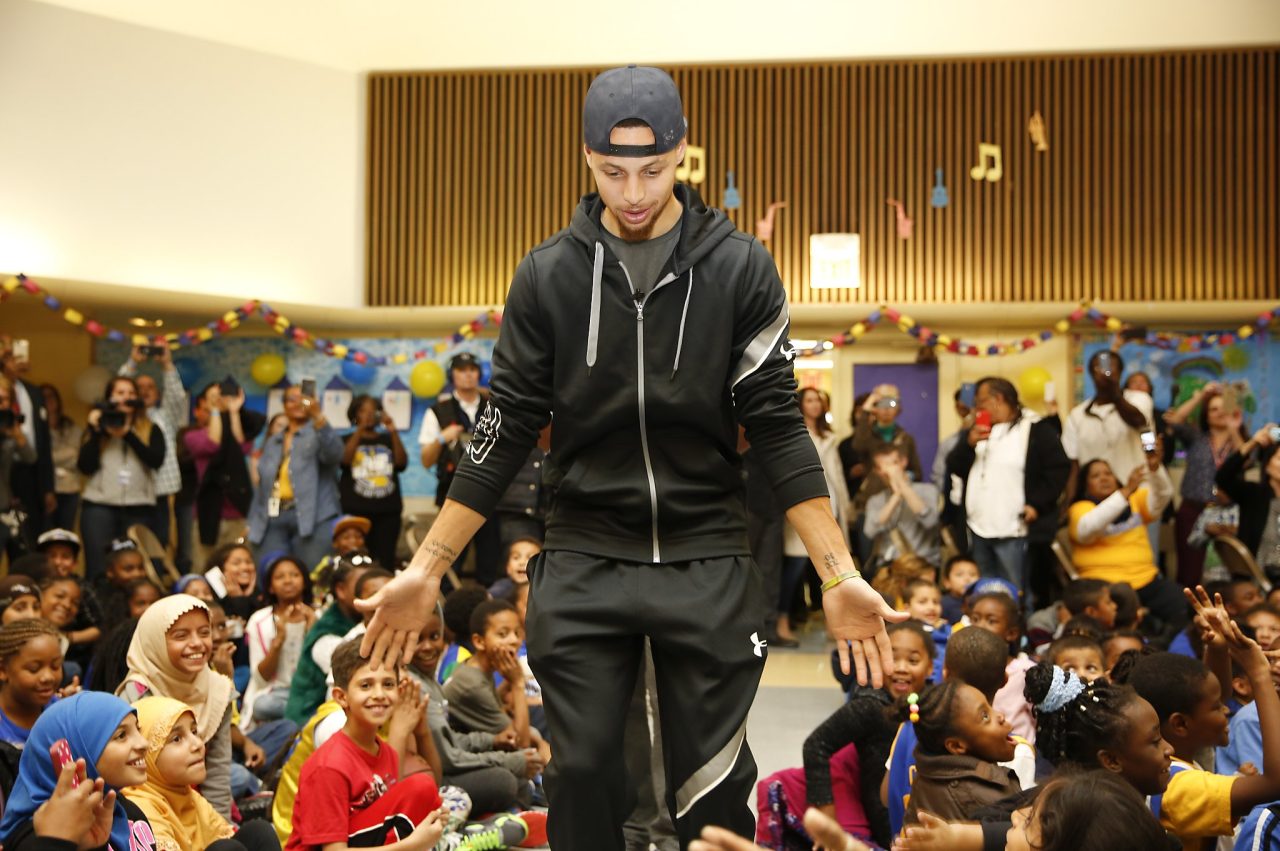 Stephen Curry Receives Nba Cares Award In Recognition Of Exceptional Community Outreach 211 Warriors' Stephen Curry receives a special honor for his volunteer work