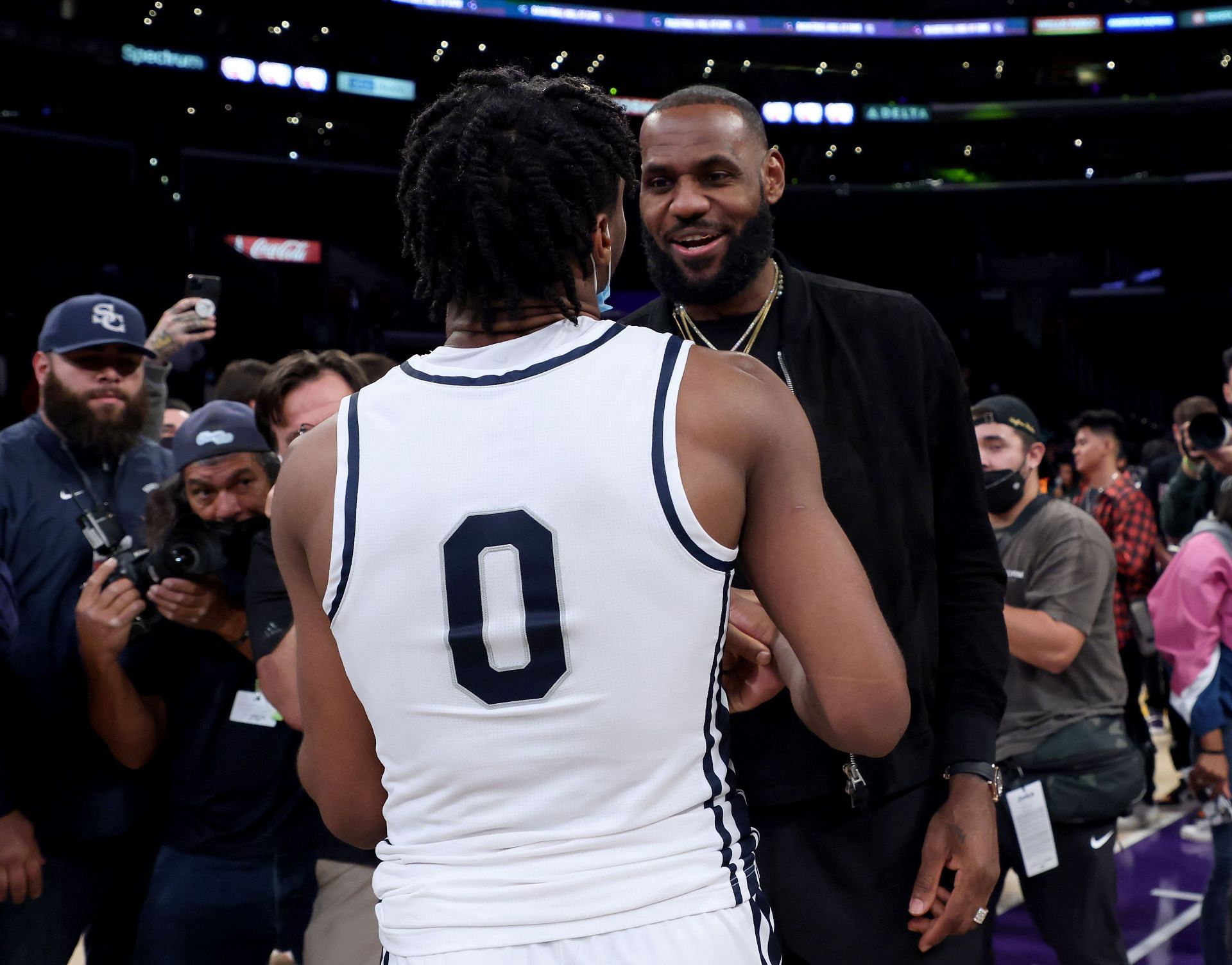 likhoa lebron james is hyped up as he supports son bronny at the mcdonald s all american game 654f9adbcc55b Lebron James Is Hyped Up As He Supports Son Bronny At The Mcdonald's All-american Game