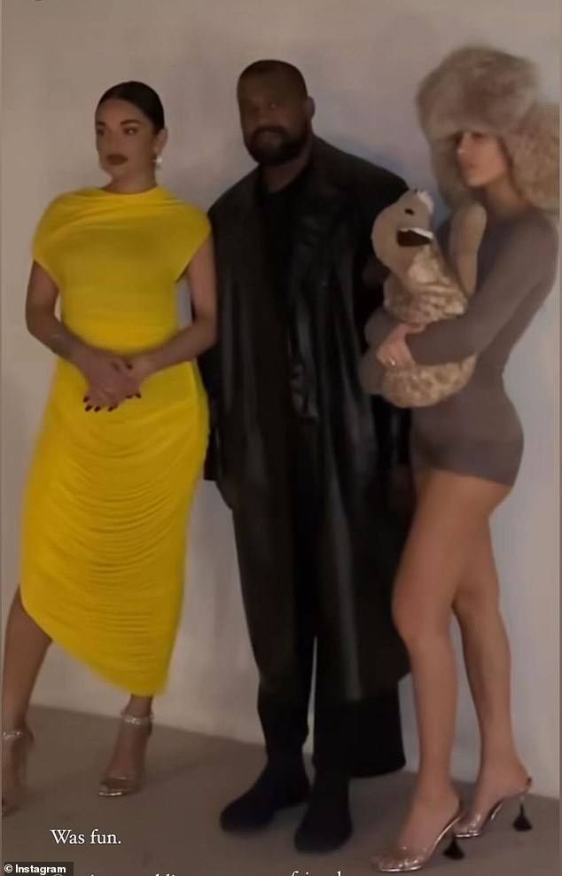 Kanye West And His Wife, Bianca Censori Appeared In Style Together At An Event In Dubai. Censori Caught Everyone's Attention With Her Chic Choice Between A Neutral Mini Dress And A Soldier-style Hat. 219 bao kanye west and his wife bianca censori appeared in style together at an event in dubai censori caught everyone s attention with her chic choice between a neutral mini dress and a soldier style hat 65684be099228 Kanye West And His Wife, Bianca Censori Appeared In Style Together At An Event In Dubai. Censori Caught Everyone's Attention With Her Chic Choice Between A Neutral Mini Dress And A Soldier-style Hat.